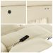 Poltrona do Papai Reclinável Sala de Cinema Madrid Power Touch Massagem USB PU Bege  G26