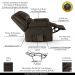 Poltrona do Papai Reclinável Sala de Cinema Madrid Power Touch Massagem USB PU Marrom  G23