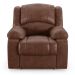 Poltrona do Papai Reclinável Sala de Cinema Madrid Power Touch Massagem USB PU Marrom Brilho  G26
