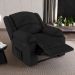 Poltrona do Papai Reclinável Sala de Cinema Madrid Power Touch Massagem USB PU Preto  G23