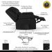 Poltrona do Papai Reclinável Sala de Cinema Madrid Power Touch Massagem USB PU Preto  G23