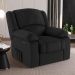 Poltrona do Papai Reclinável Sala de Cinema Madrid Power Touch Massagem USB PU Preto  G23