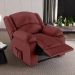 Poltrona do Papai Reclinável Sala de Cinema Madrid Power Touch Massagem USB PU Vermelho  G23