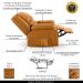 Poltrona do Papai Reclinável Sala de Cinema Madrid Power Touch Massagem USB PU Whisky  G26