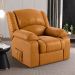 Poltrona do Papai Reclinável Sala de Cinema Madrid Power Touch Massagem USB PU Whisky  G26