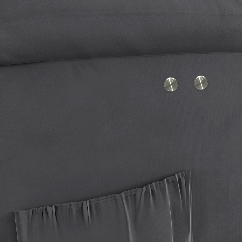 Poltrona do Papai Reclinável Sala de Cinema Madrid Power Touch Massagem USB Veludo Cinza Grafite  G23