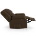Poltrona do Papai Reclinável Sala de Cinema Madrid Power Touch Massagem USB Veludo Marrom  G23