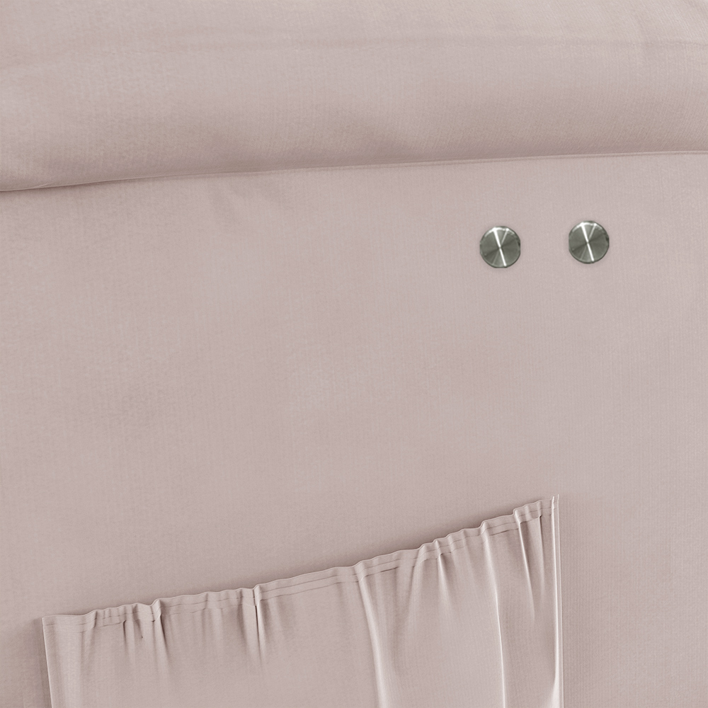 Poltrona do Papai Reclinável Sala de Cinema Madrid Power Touch Massagem USB Veludo Rosê  G23