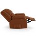 Poltrona do Papai Reclinável Sala de Cinema Madrid Power Touch Massagem USB Veludo Terracota  G23