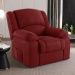 Poltrona do Papai Reclinável Sala de Cinema Madrid Power Touch Massagem USB Veludo Vermelho  G23