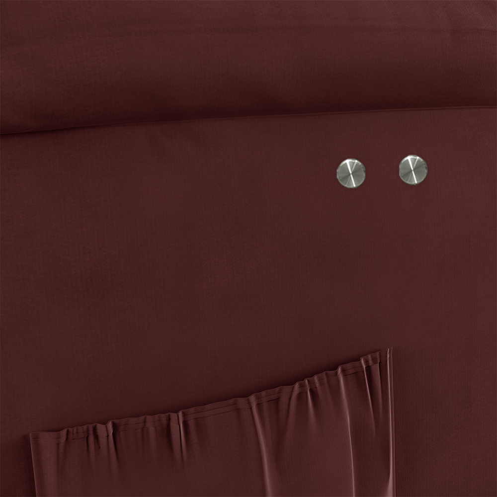 Poltrona do Papai Reclinável Sala de Cinema Madrid Power Touch Massagem USB Veludo Vinho  G23