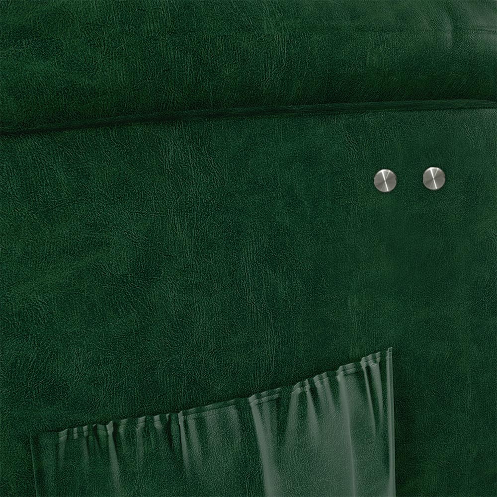 Poltrona do Papai Reclinável Sala de Cinema Madrid Power Touch PU Verde Musgo  G26