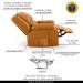 Poltrona do Papai Reclinável Sala de Cinema Madrid Power Touch PU Whisky  G26