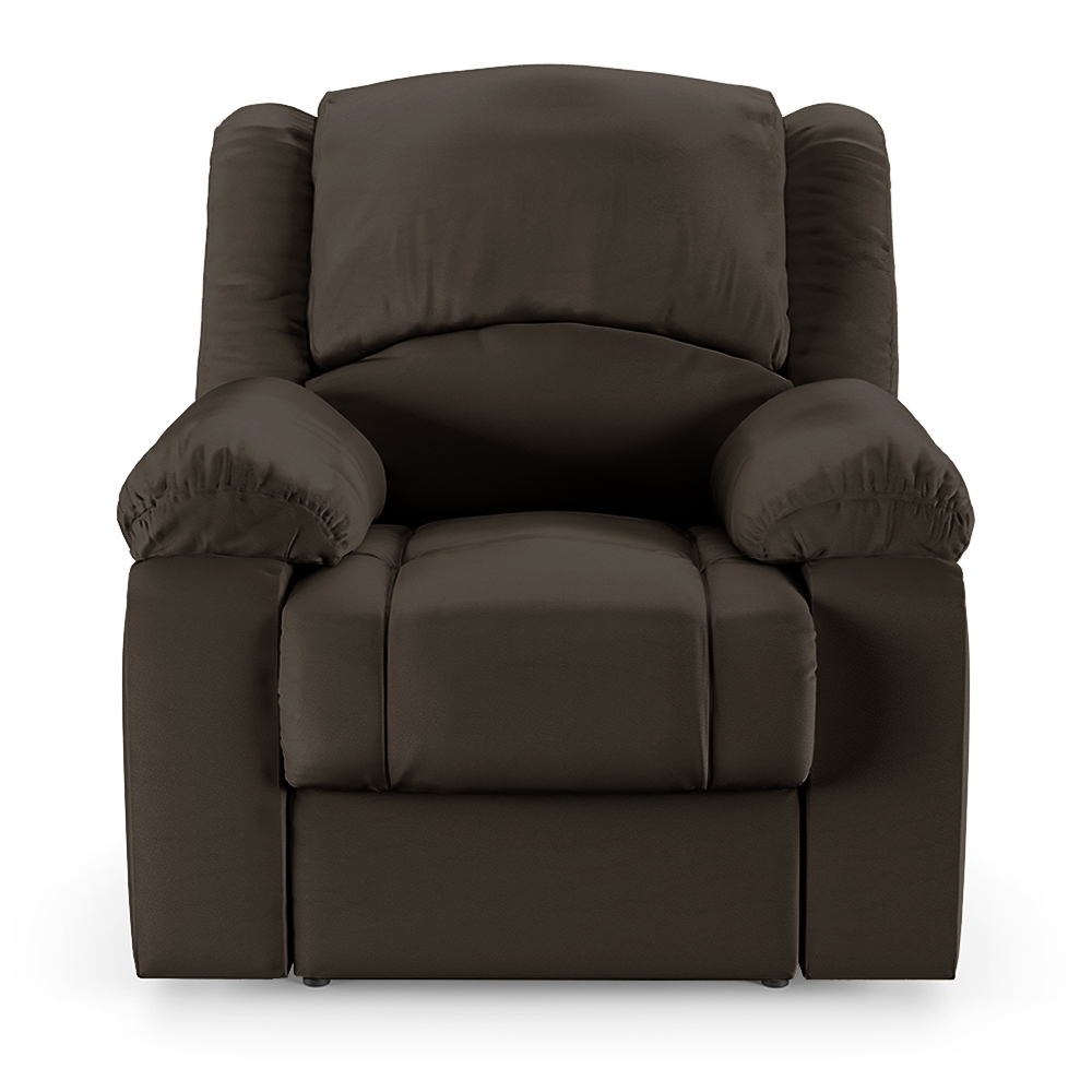 Poltrona do Papai Reclinável Sala de Cinema Madrid Power Touch USB PU Marrom  G23