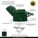 Poltrona do Papai Reclinável Sala de Cinema Madrid Power Touch USB PU Verde Musgo  G26