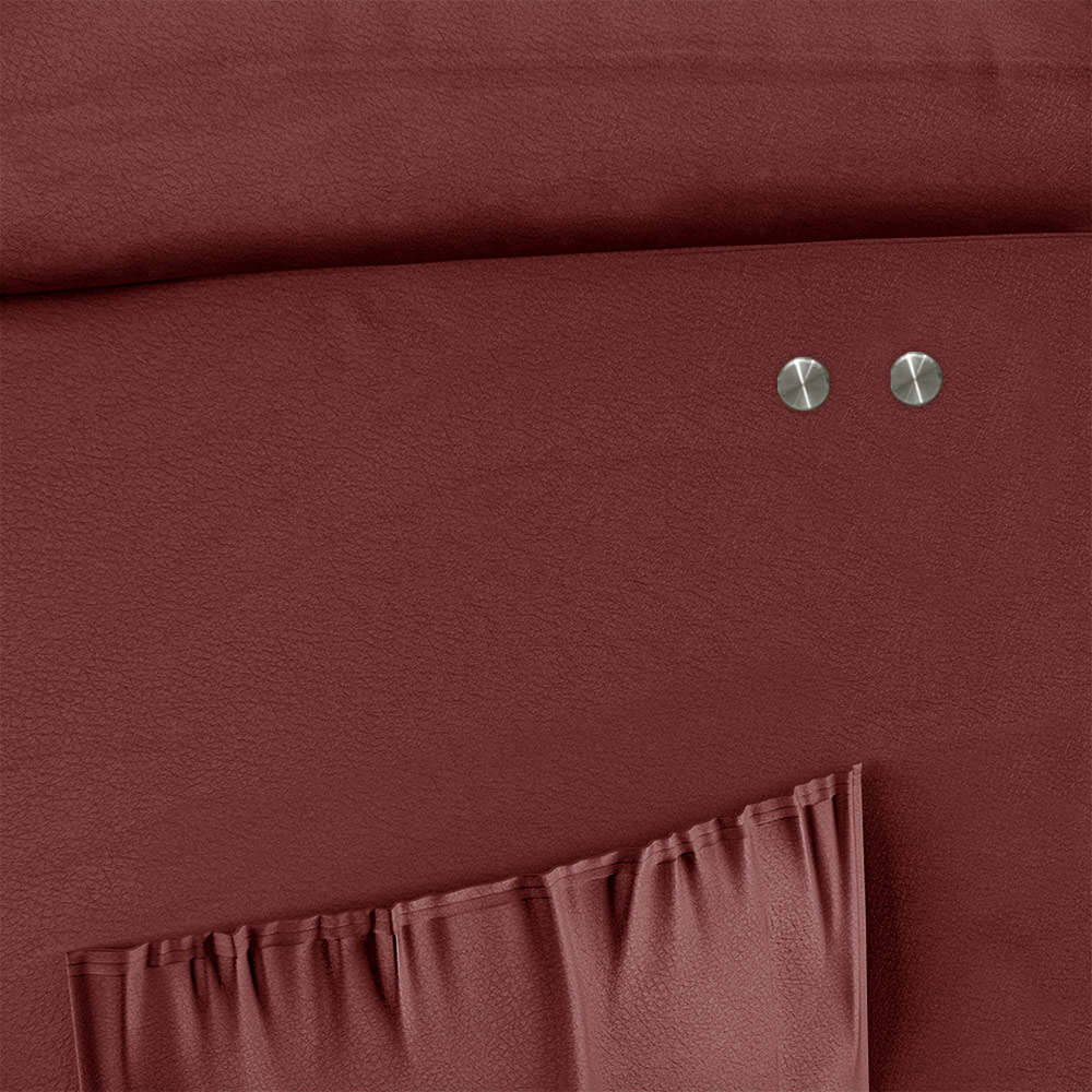Poltrona do Papai Reclinável Sala de Cinema Madrid Power Touch USB PU Vermelho  G23