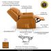 Poltrona do Papai Reclinável Sala de Cinema Madrid Power Touch USB PU Whisky  G26