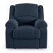 Poltrona do Papai Reclinável Sala de Cinema Madrid Power Touch USB Veludo Azul  G23