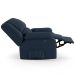 Poltrona do Papai Reclinável Sala de Cinema Madrid Power Touch USB Veludo Azul  G23