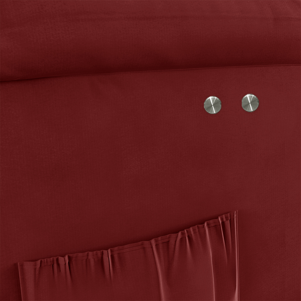 Poltrona do Papai Reclinável Sala de Cinema Madrid Power Touch USB Veludo Vermelho  G23