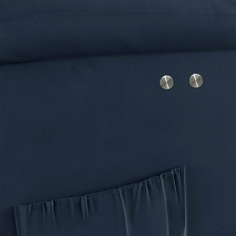Poltrona do Papai Reclinável Sala de Cinema Madrid Power Touch Veludo Azul  G23
