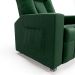 Poltrona do Papai Reclinável Sala de Cinema Pequim Manual PU Verde G23 - Gran Belo