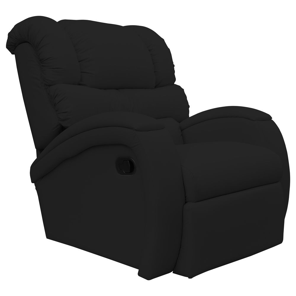 Poltrona do Papai Reclinável Zero Wall com Gatilho Oasis PU Sintético Preto G23 - Gran Belo