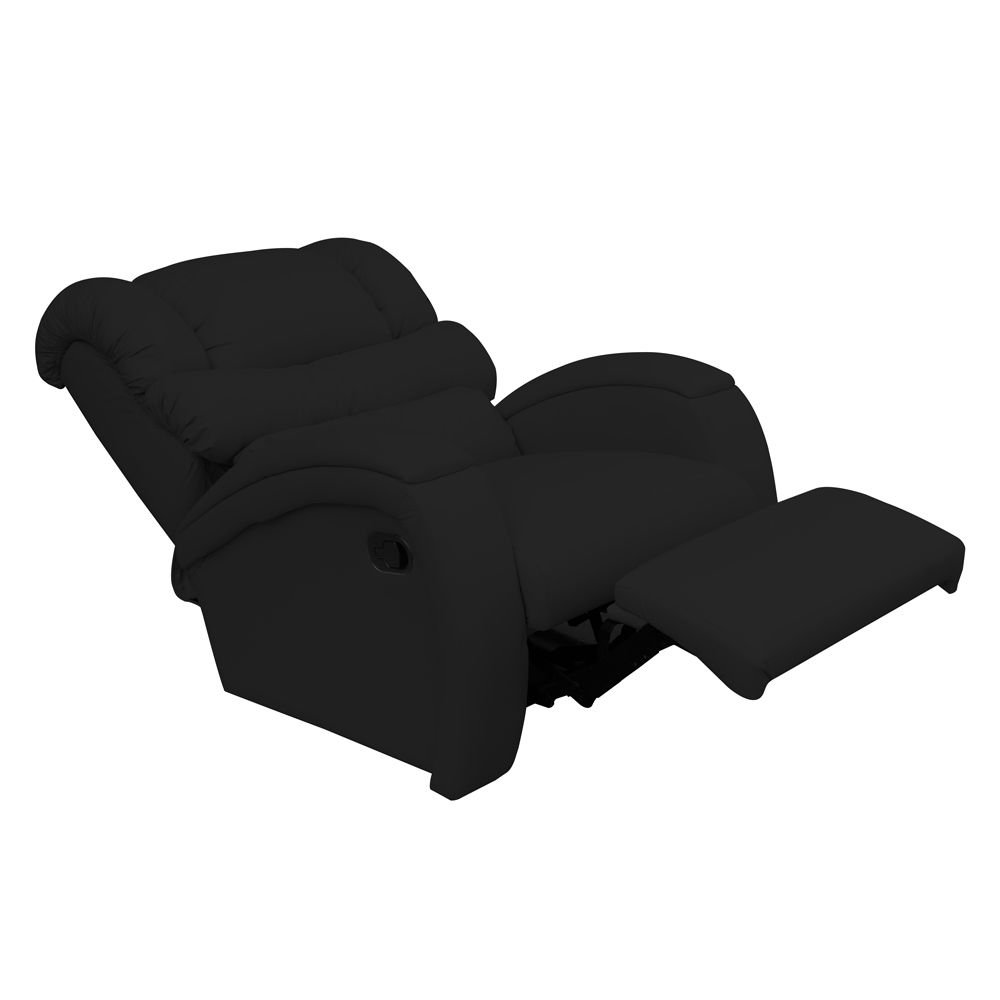Poltrona do Papai Reclinável Zero Wall com Gatilho Oasis PU Sintético Preto G23 - Gran Belo