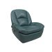 Poltrona do Papai Sala de Cinema Carrie Reclinável Retrátil Manual Glider Giratória Couro Azul Turquesa Manchado G40 - Gran Belo