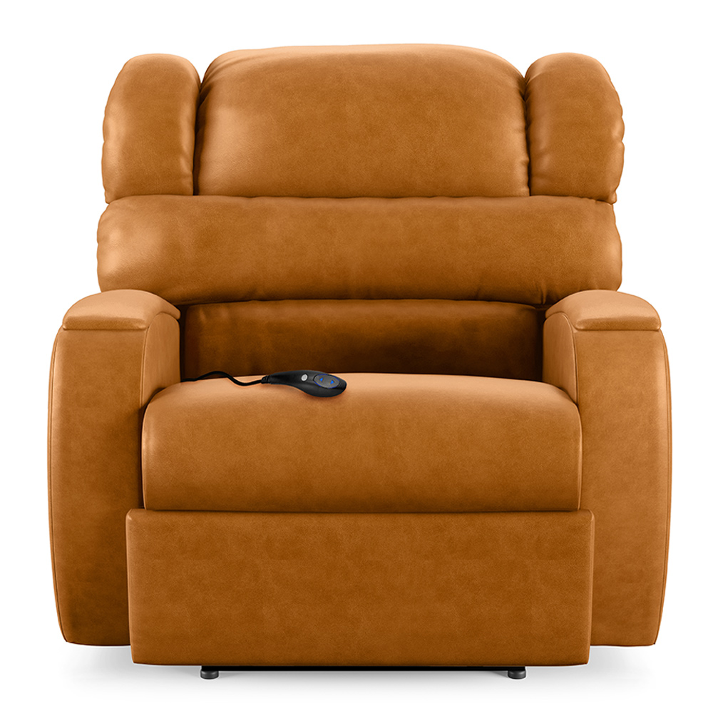 Poltrona do Papai Sala de Cinema Reclinável Kylie Controle Power Elétrico USB PU Whisky G23