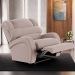 Poltrona do Papai Sala de Cinema Reclinável Kylie Elétrica Botão com Led Massagem USB Veludo Rosê G23