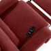 Poltrona do Papai Sala de Cinema Reclinável Kylie Elétrica Botão com Led Massagem USB Veludo Vermelho G23