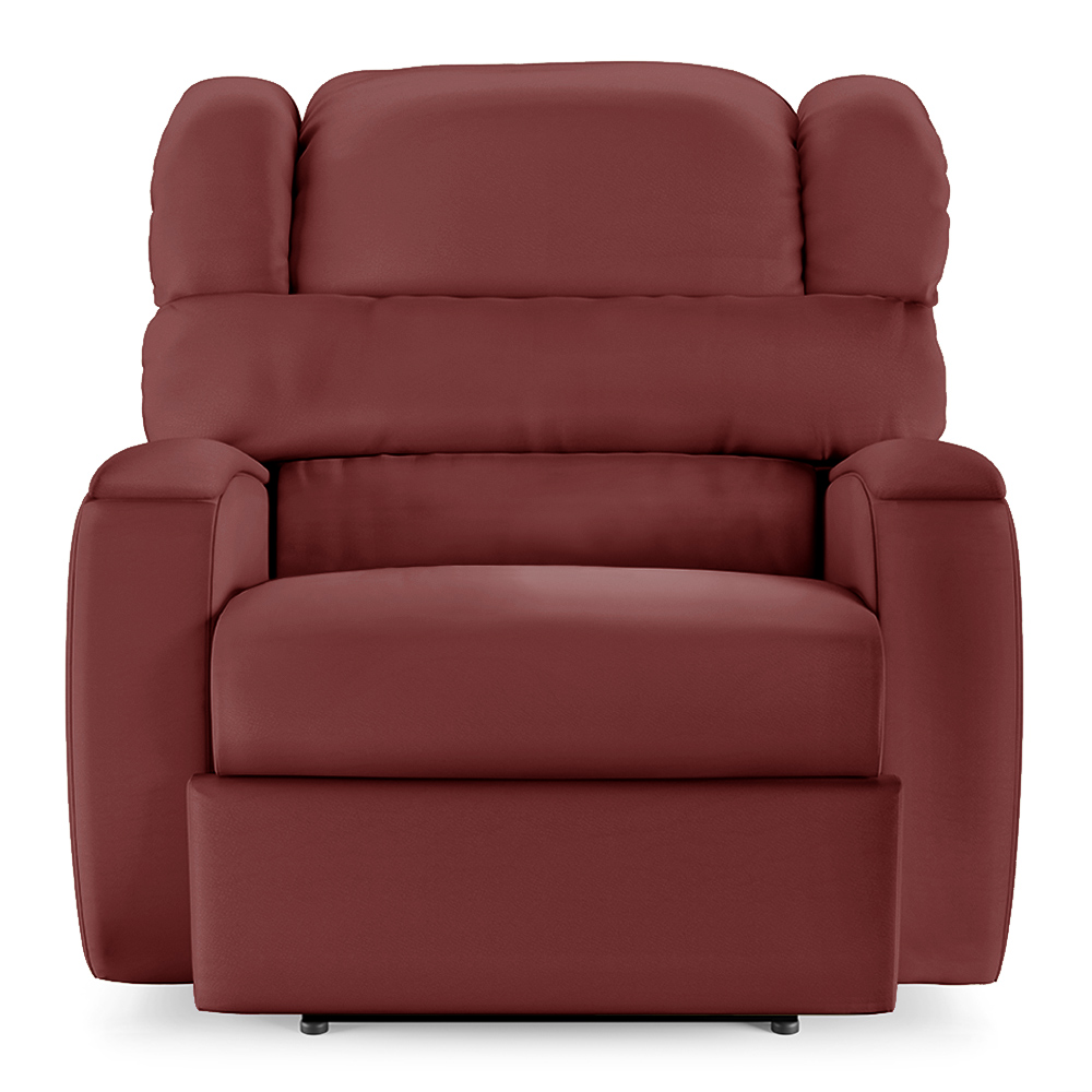 Poltrona do Papai Sala de Cinema Reclinável Kylie Elétrica Botão com Led USB PU Vermelho G23
