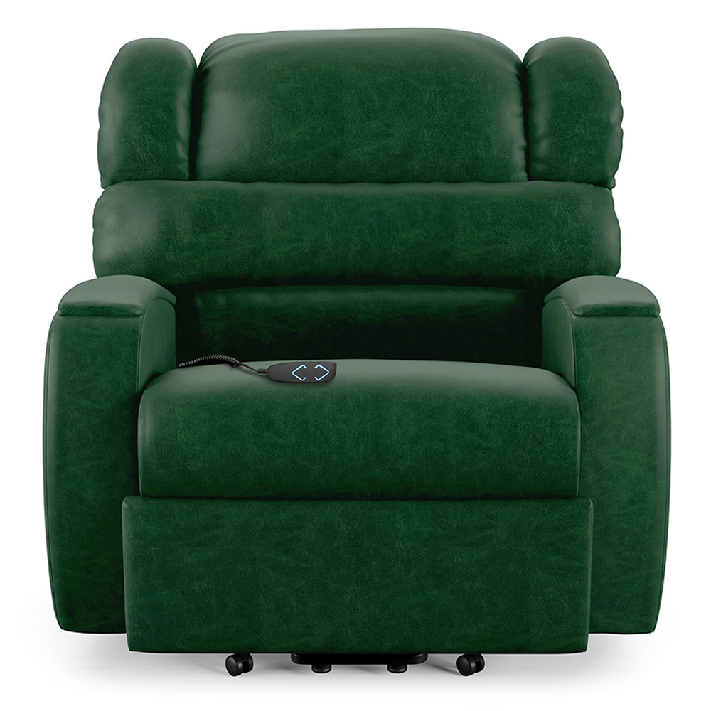 Poltrona do Papai Sala de Cinema Reclinável Kylie Elevação Lift Elétrico PU Verde Musgo G23