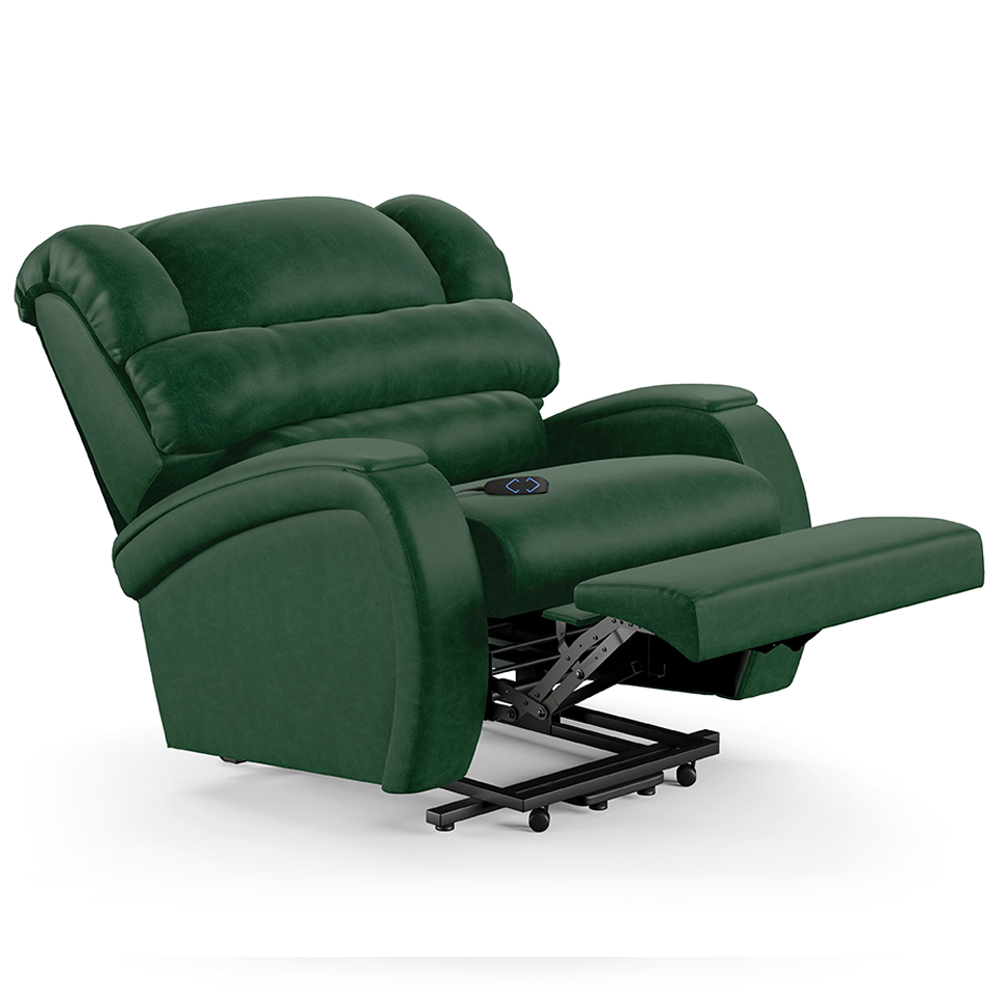 Poltrona do Papai Sala de Cinema Reclinável Kylie Elevação Lift Elétrico PU Verde Musgo G23