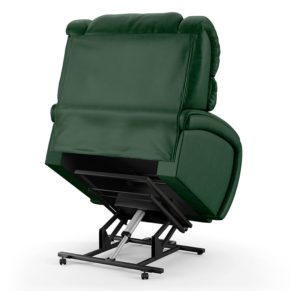 Poltrona do Papai Sala de Cinema Reclinável Kylie Elevação Lift Elétrico PU Verde Musgo G23
