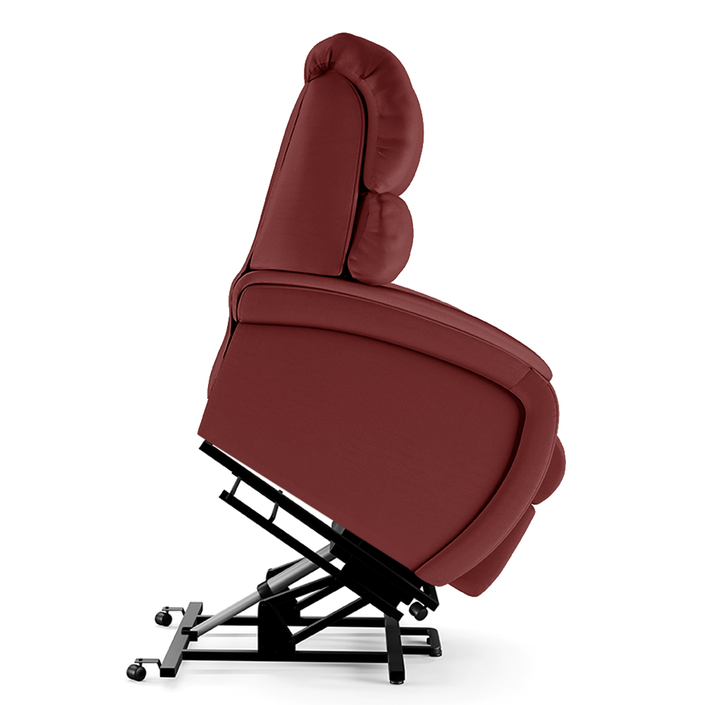 Poltrona do Papai Sala de Cinema Reclinável Kylie Elevação Lift Elétrico PU Vermelho G23
