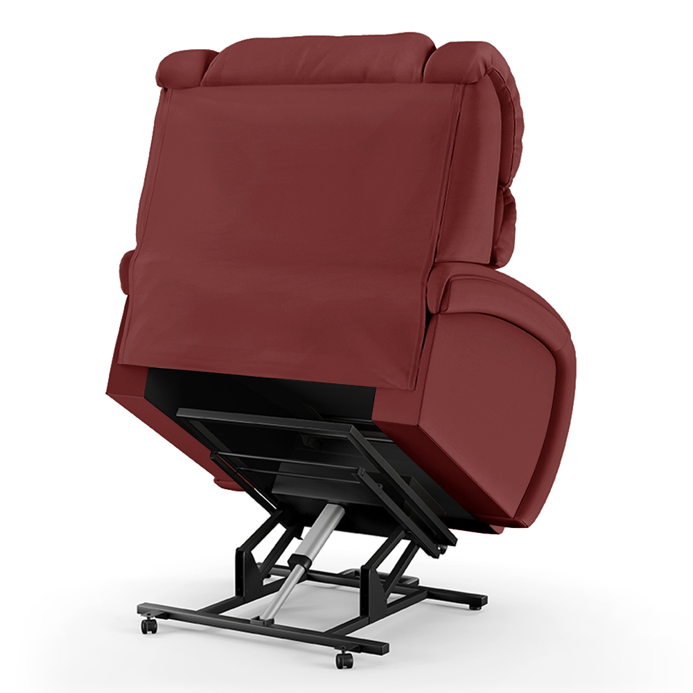Poltrona do Papai Sala de Cinema Reclinável Kylie Elevação Lift Elétrico PU Vermelho G23
