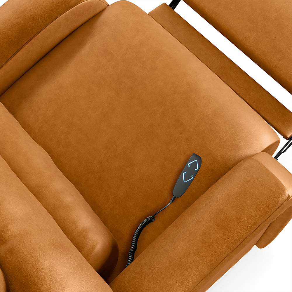 Poltrona do Papai Sala de Cinema Reclinável Kylie Elevação Lift Elétrico PU Whisky G23