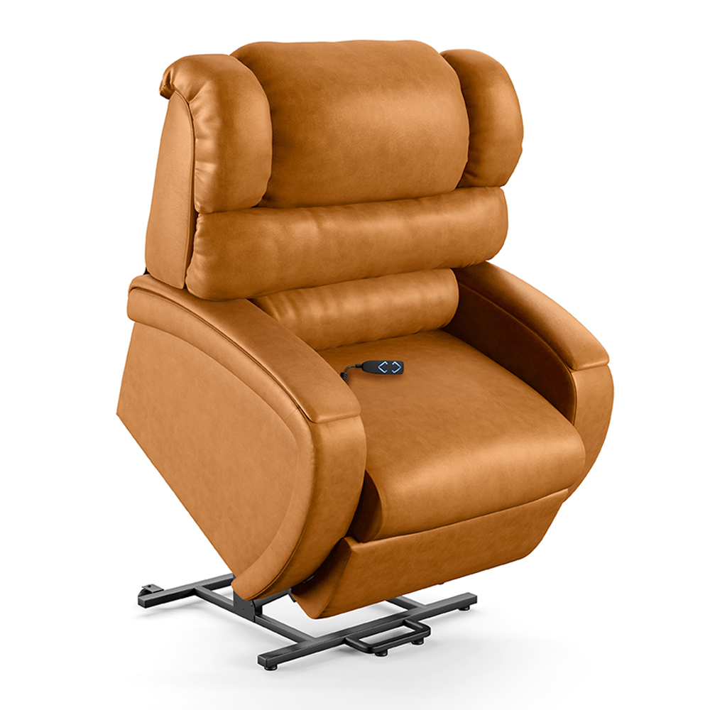 Poltrona do Papai Sala de Cinema Reclinável Kylie Elevação Lift Elétrico PU Whisky G23