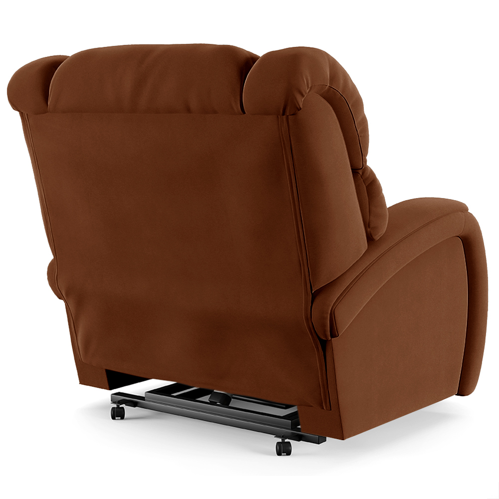 Poltrona do Papai Sala de Cinema Reclinável Kylie Elevação Lift Elétrico Veludo Terracota G23