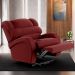 Poltrona do Papai Sala de Cinema Reclinável Kylie Elevação Lift Elétrico Veludo Vermelho G23
