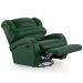 Poltrona do Papai Sala de Cinema Reclinável Kylie Glider Manual Giratória Massagem USB PU Verde Musgo G23
