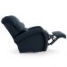 Poltrona do Papai Sala de Cinema Reclinável Kylie Glider Manual Giratória Massagem USB Veludo Azul G23