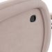Poltrona do Papai Sala de Cinema Reclinável Kylie Glider Manual Giratória Massagem USB Veludo Rosê G23