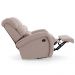 Poltrona do Papai Sala de Cinema Reclinável Kylie Glider Manual Giratória Massagem USB Veludo Rosê G23