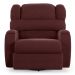 Poltrona do Papai Sala de Cinema Reclinável Kylie Glider Manual Giratória Massagem USB Veludo Vinho G23