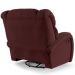 Poltrona do Papai Sala de Cinema Reclinável Kylie Glider Manual Giratória Massagem USB Veludo Vinho G23