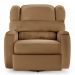 Poltrona do Papai Sala de Cinema Reclinável Kylie Glider Manual Giratória PU Caramelo G23