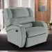 Poltrona do Papai Sala de Cinema Reclinável Kylie Glider Manual Giratória PU Cinza G23